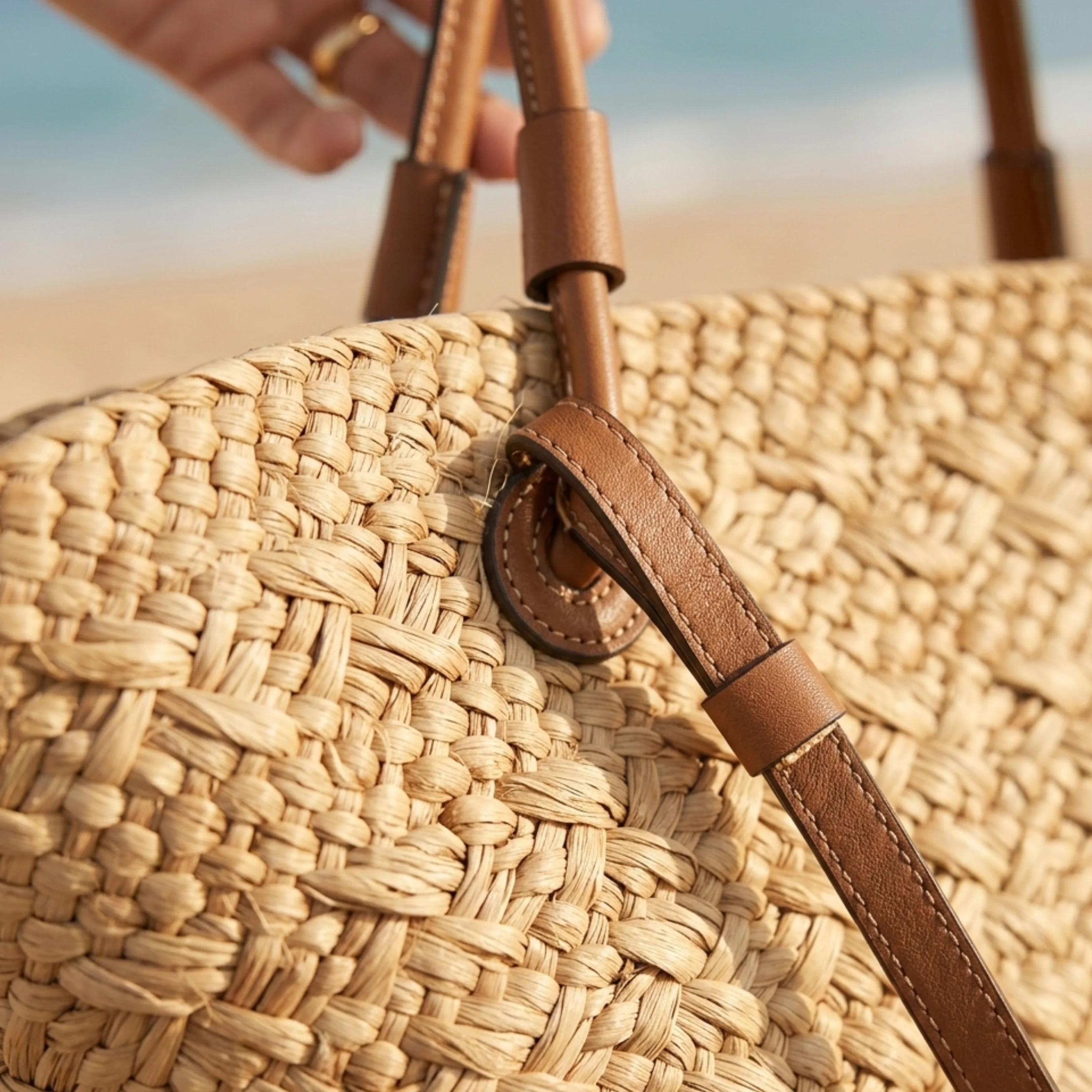 Handcrafted Rattan Wicker Summer Tote Bag – Sustainable Bags - Image 6