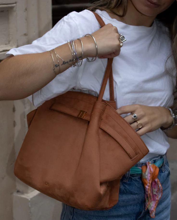 Allure Maxi Suede Tote Bag - Image 10