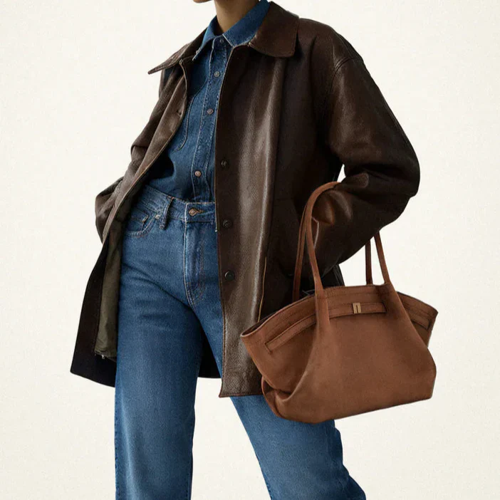 Allure Maxi Suede Tote Bag - Image 6