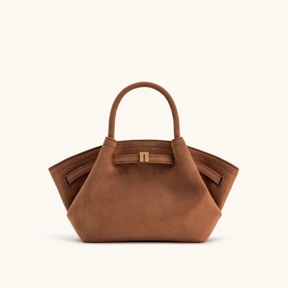 Henna Mini Faux Suede Tote Bag - Image 2