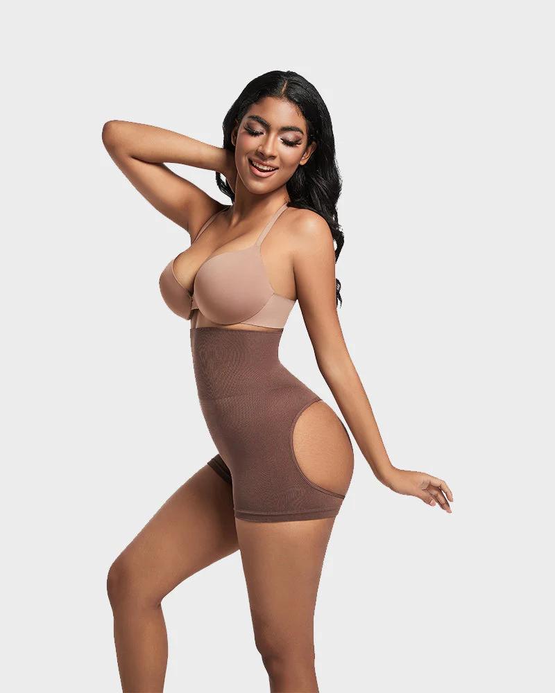 High-Waist Seamless Butt Lifting Shaping Shorts - Image 11