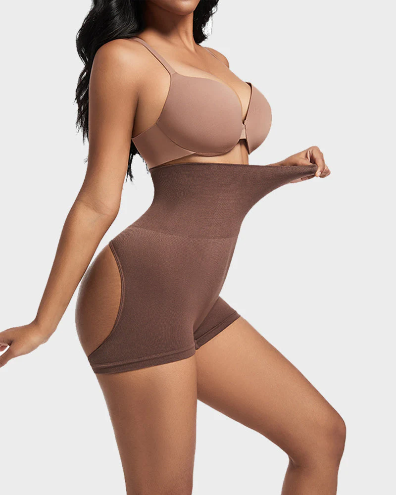 High-Waist Seamless Butt Lifting Shaping Shorts - Image 12
