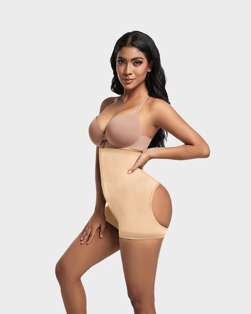 High-Waist Seamless Butt Lifting Shaping Shorts - Image 17