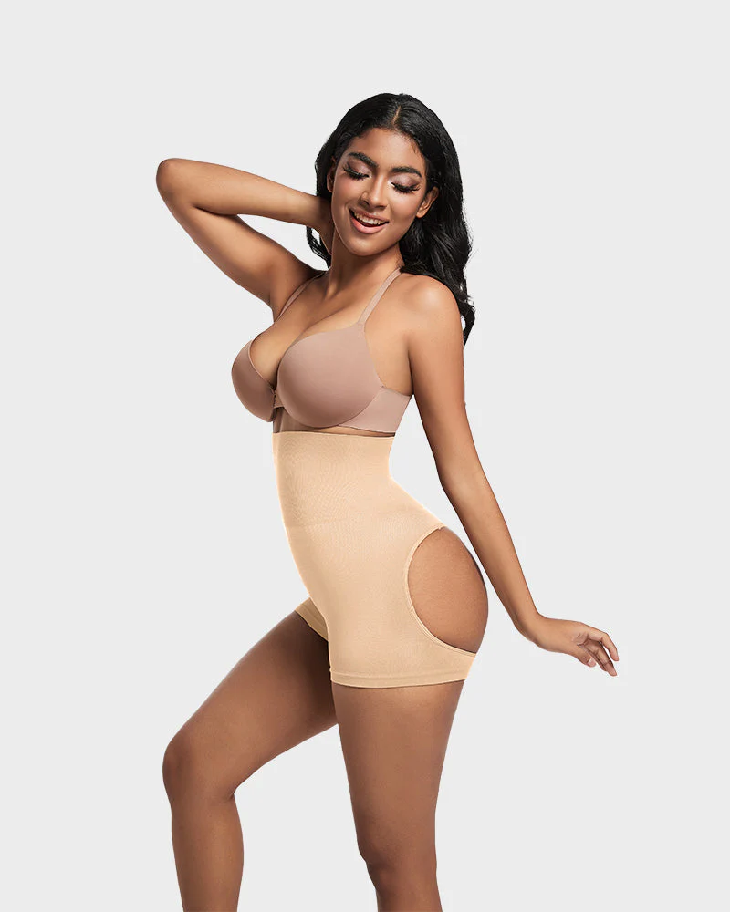 High-Waist Seamless Butt Lifting Shaping Shorts - Image 18
