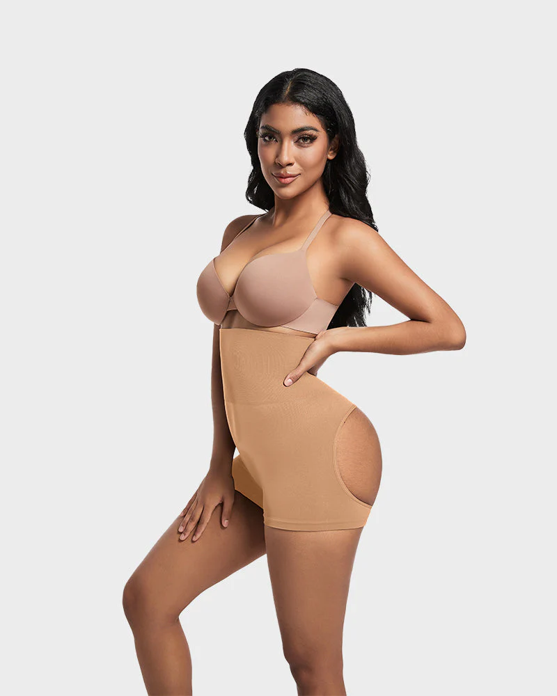 High-Waist Seamless Butt Lifting Shaping Shorts - Image 25