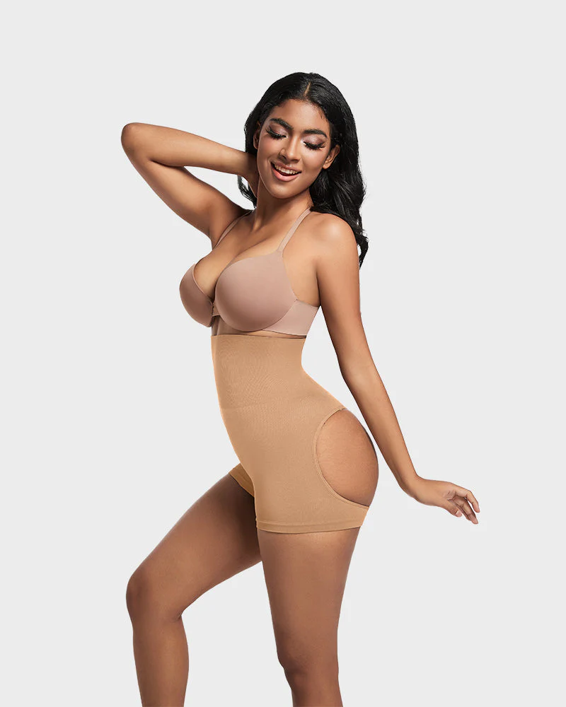 High-Waist Seamless Butt Lifting Shaping Shorts - Image 26