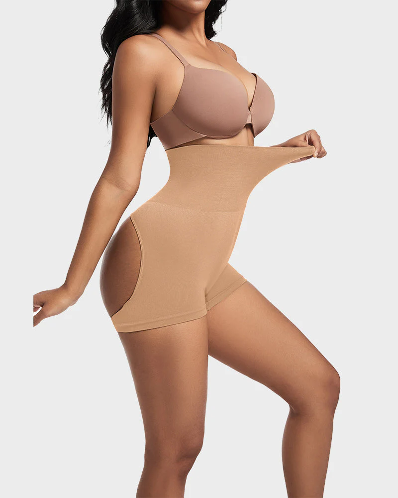 High-Waist Seamless Butt Lifting Shaping Shorts - Image 27