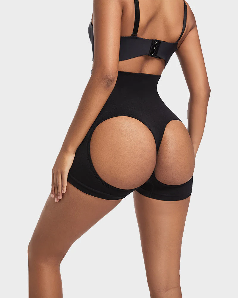 High-Waist Seamless Butt Lifting Shaping Shorts - Image 3