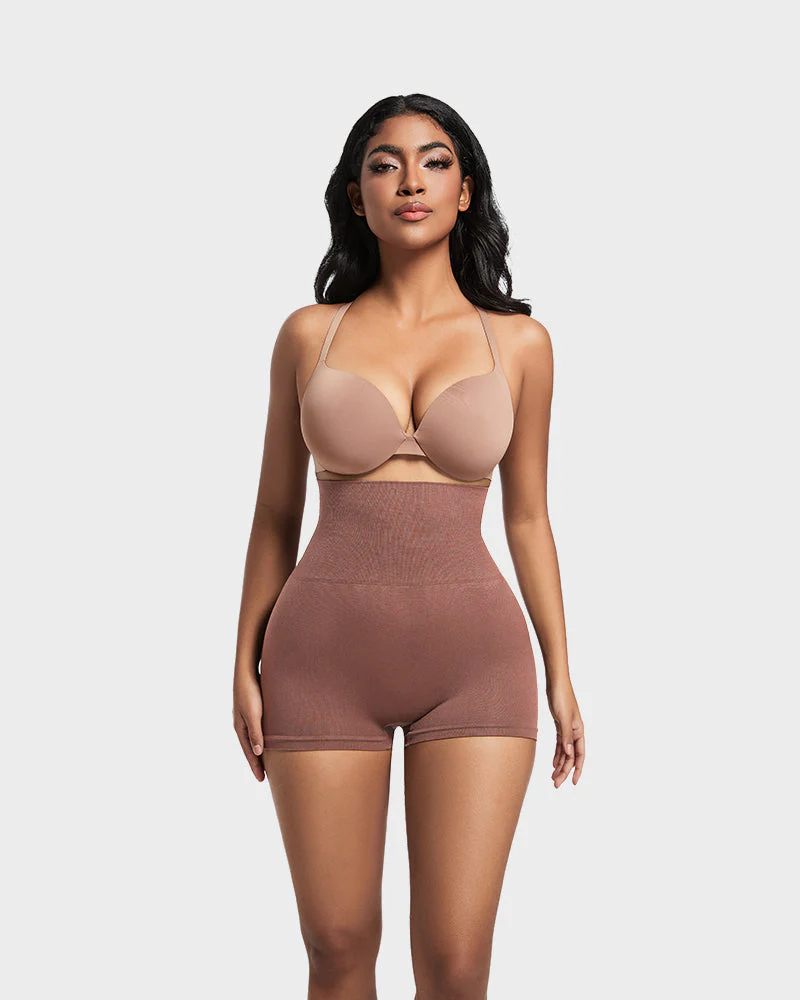 High-Waist Seamless Butt Lifting Shaping Shorts - Image 30