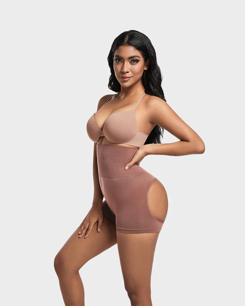 High-Waist Seamless Butt Lifting Shaping Shorts - Image 31