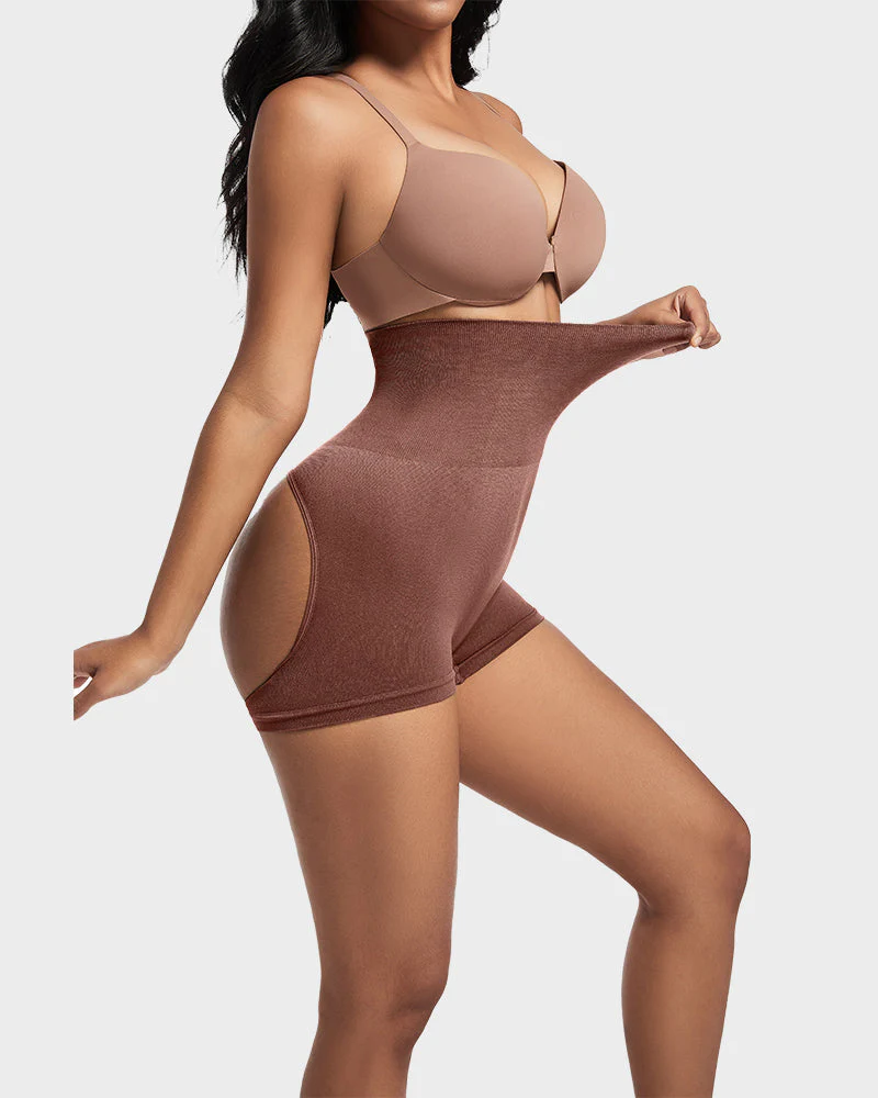 High-Waist Seamless Butt Lifting Shaping Shorts - Image 33