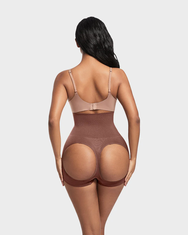 High-Waist Seamless Butt Lifting Shaping Shorts - Image 34