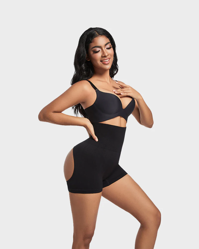 High-Waist Seamless Butt Lifting Shaping Shorts - Image 37