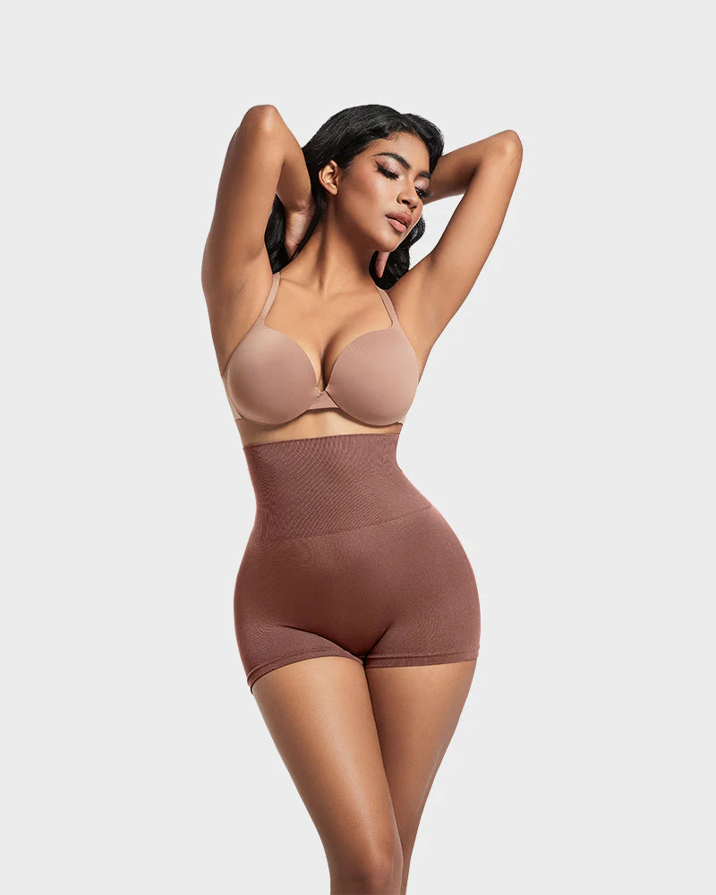High-Waist Seamless Butt Lifting Shaping Shorts - Image 38