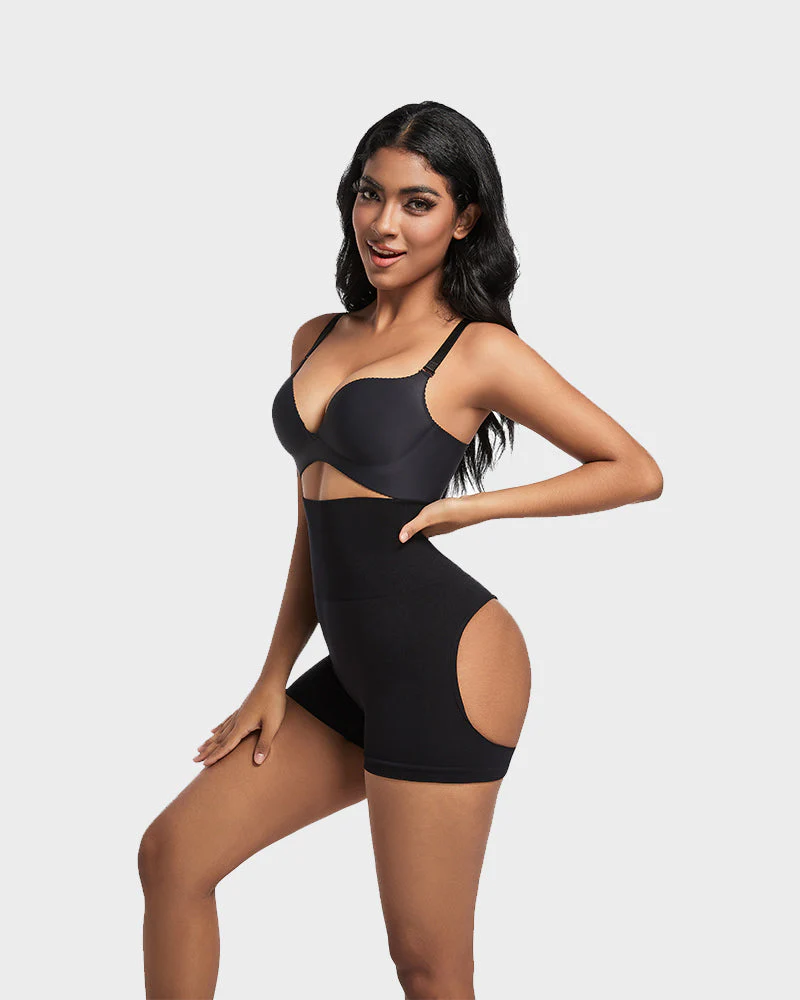 High-Waist Seamless Butt Lifting Shaping Shorts - Image 5