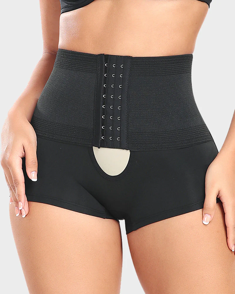High-Waist Tummy Control Shaping Boyshort Panty