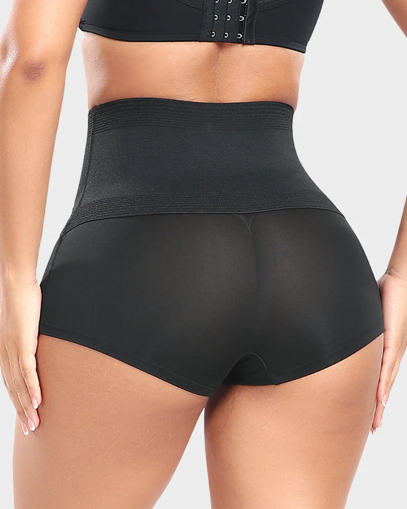 High-Waist Tummy Control Shaping Boyshort Panty - Image 2
