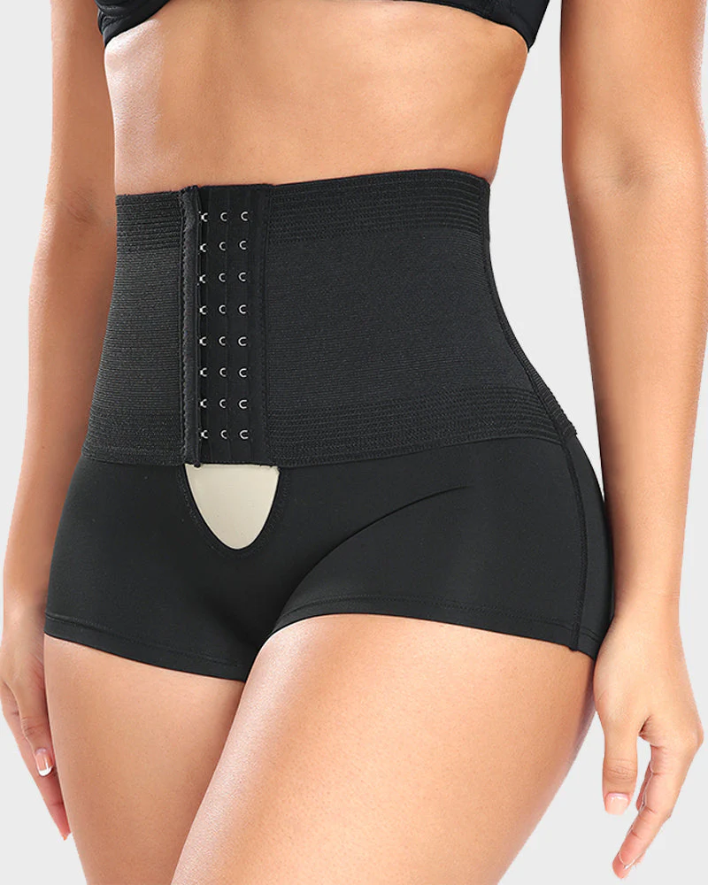 High-Waist Tummy Control Shaping Boyshort Panty - Image 3