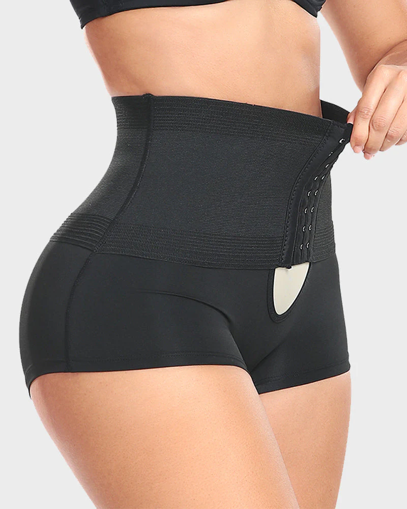 High-Waist Tummy Control Shaping Boyshort Panty - Image 4