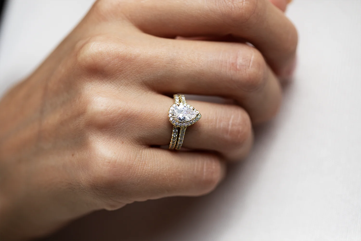 Isabella Moissanite Gold Ring - Image 5