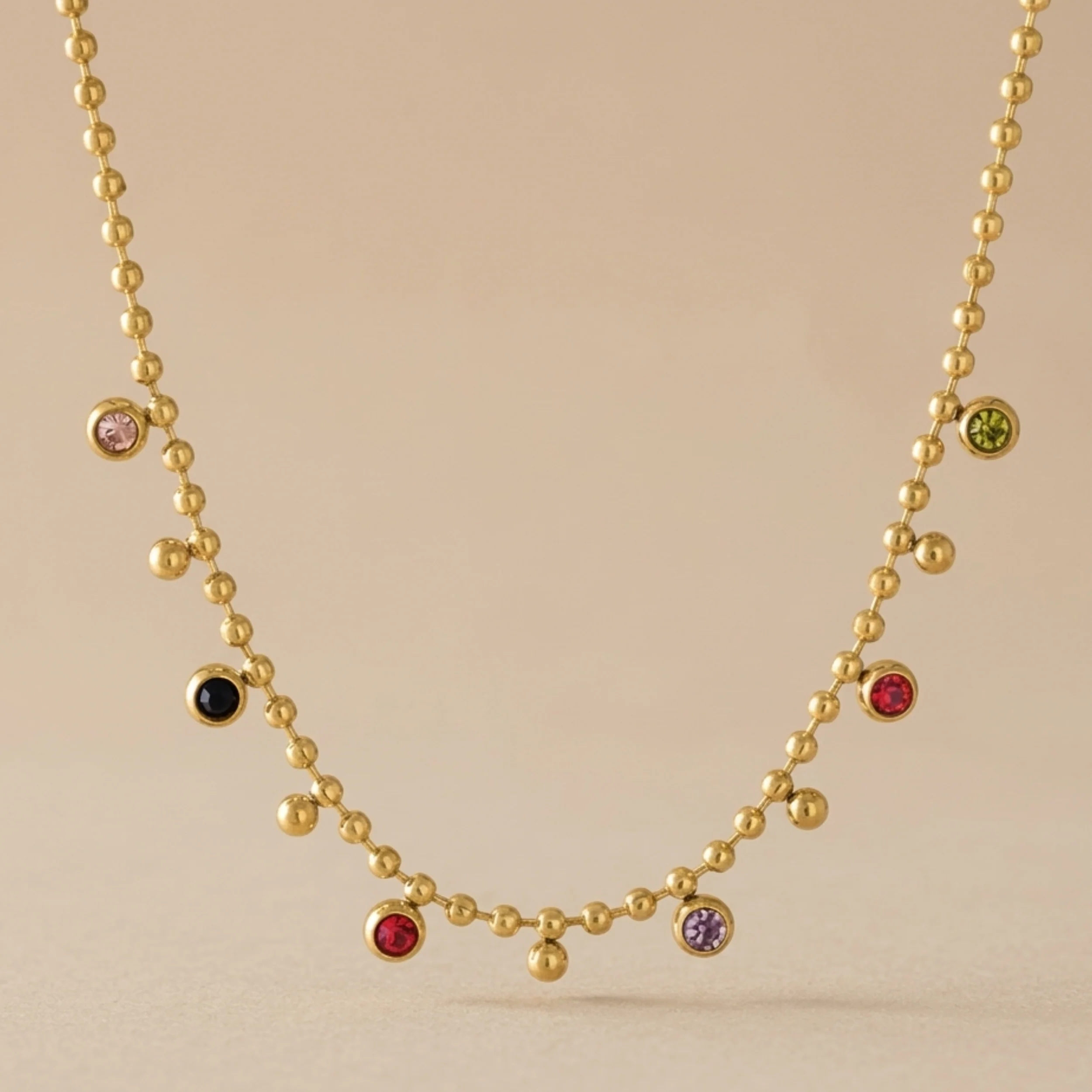 Isolde Crystal Layered Necklace