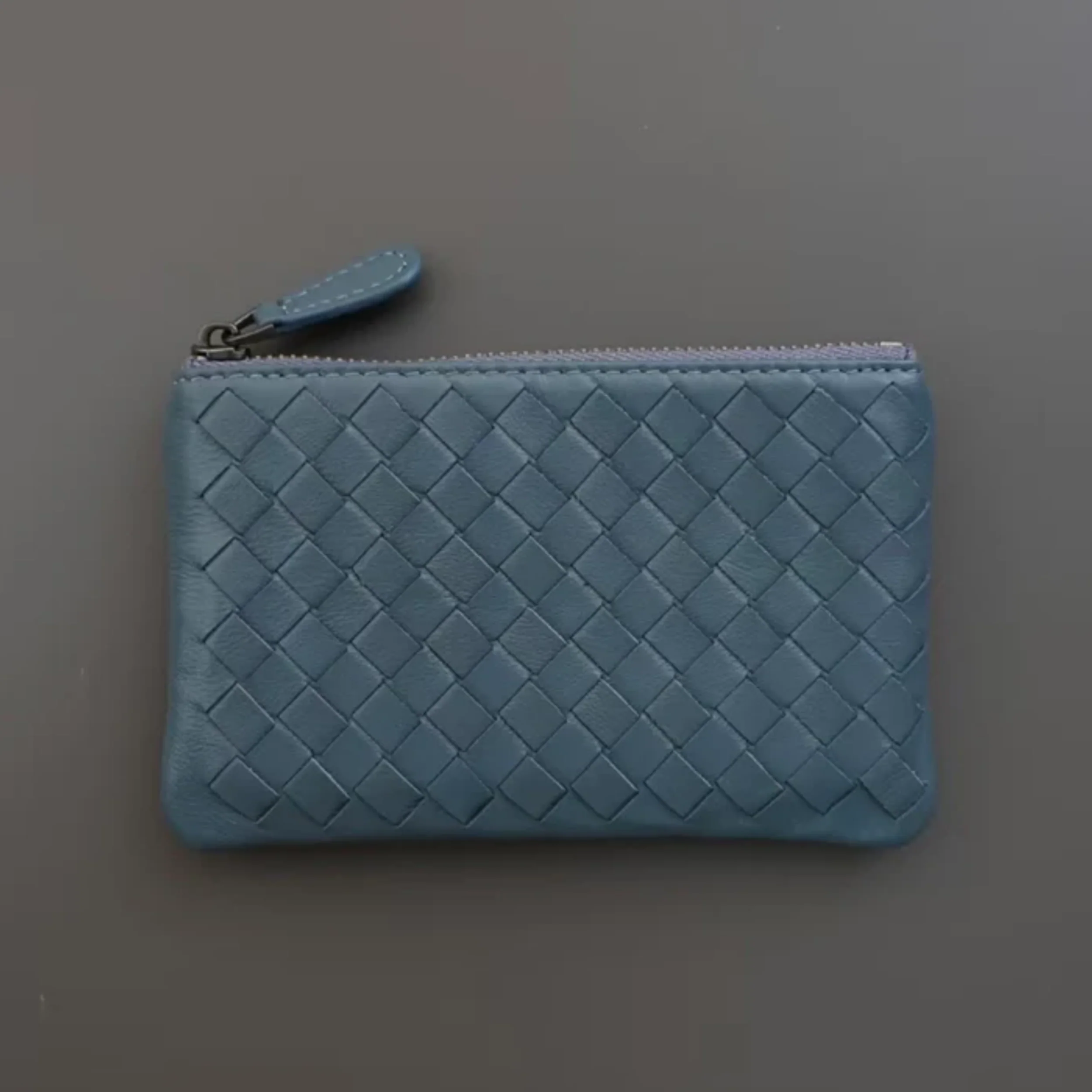 Jaeira Handwoven Lambskin Key Fob & Card Wallet - Image 2