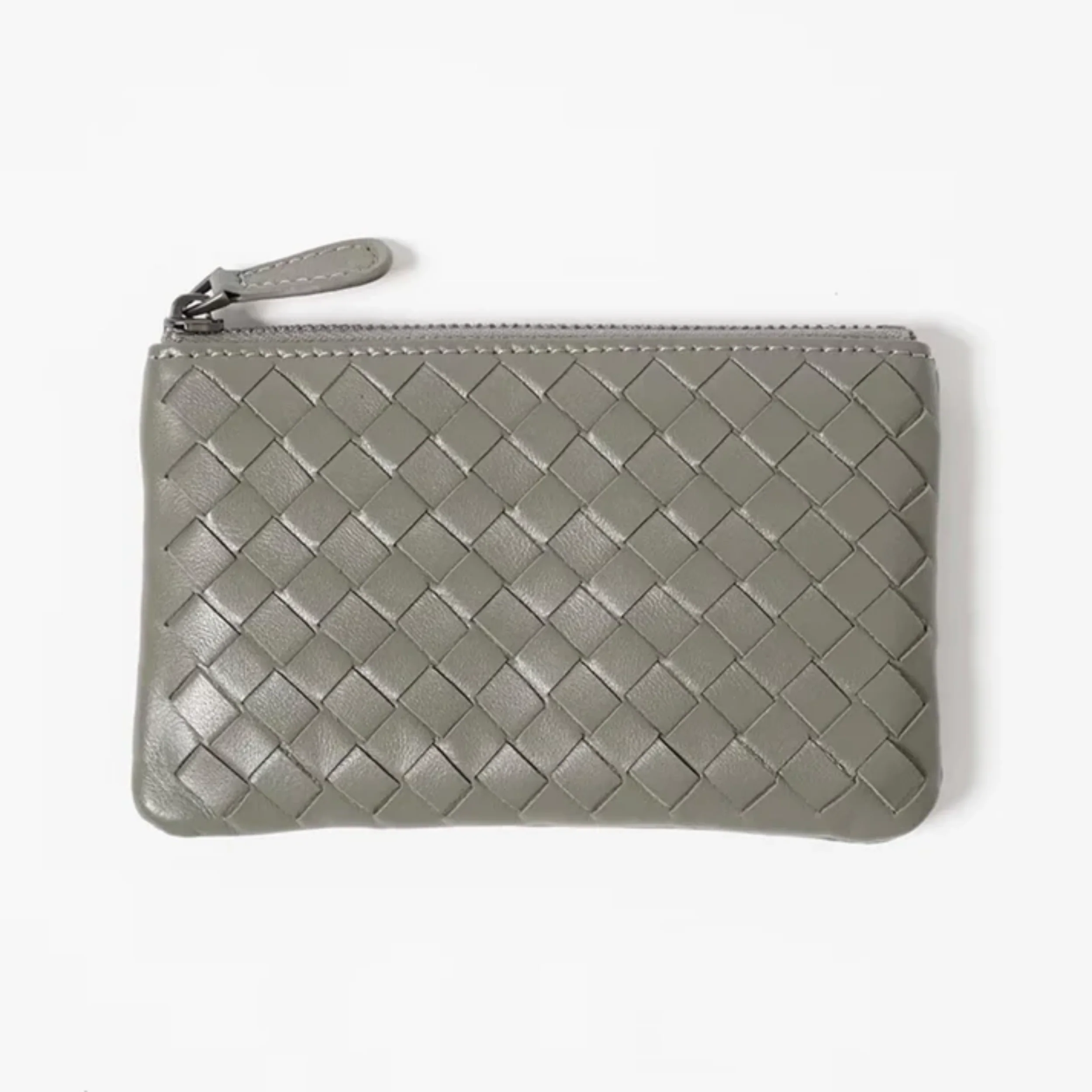 Jaeira Handwoven Lambskin Key Fob & Card Wallet - Image 5