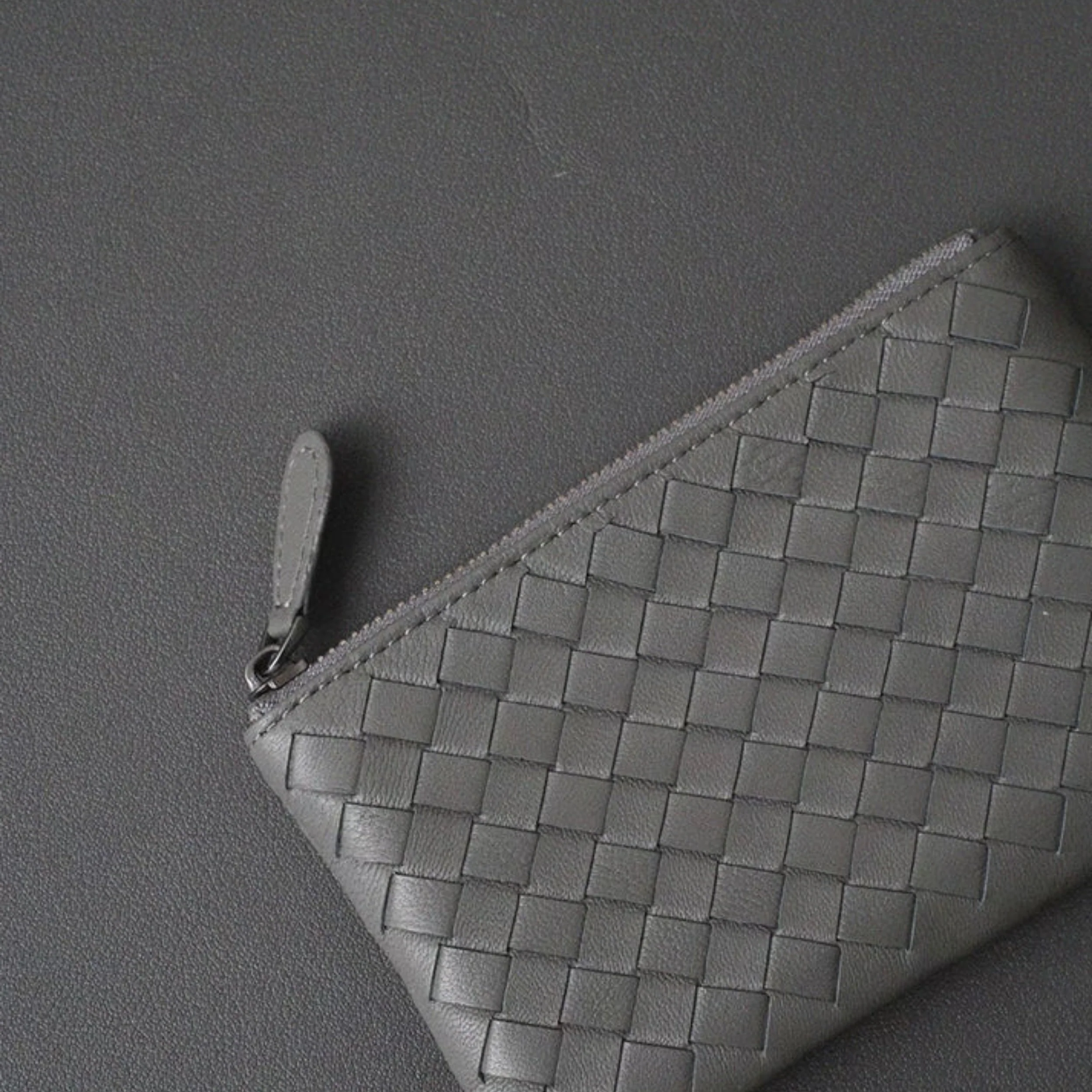Jaeira Handwoven Lambskin Key Fob & Card Wallet - Image 8