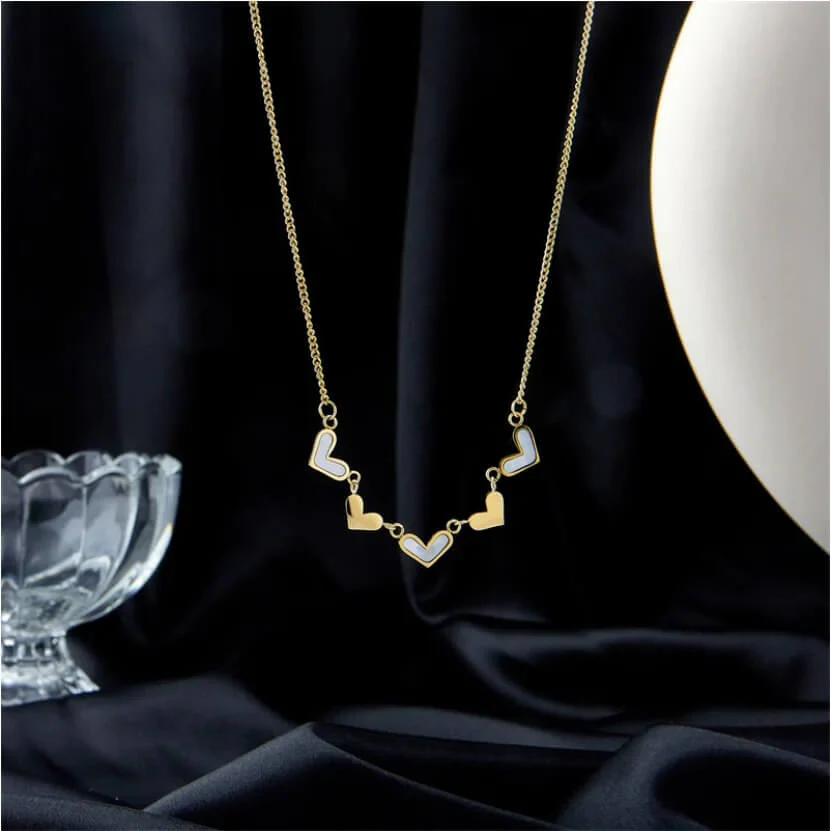 LANESRA HEART CHARMS NECKLACE FOR WOMEN - Image 5
