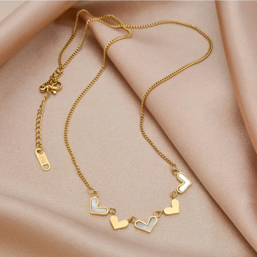 LANESRA HEART CHARMS NECKLACE FOR WOMEN - Image 6