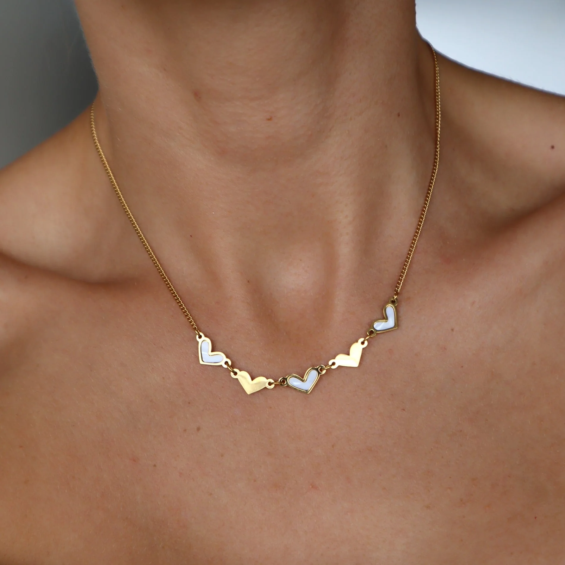 LANESRA HEART CHARMS NECKLACE FOR WOMEN - Image 8