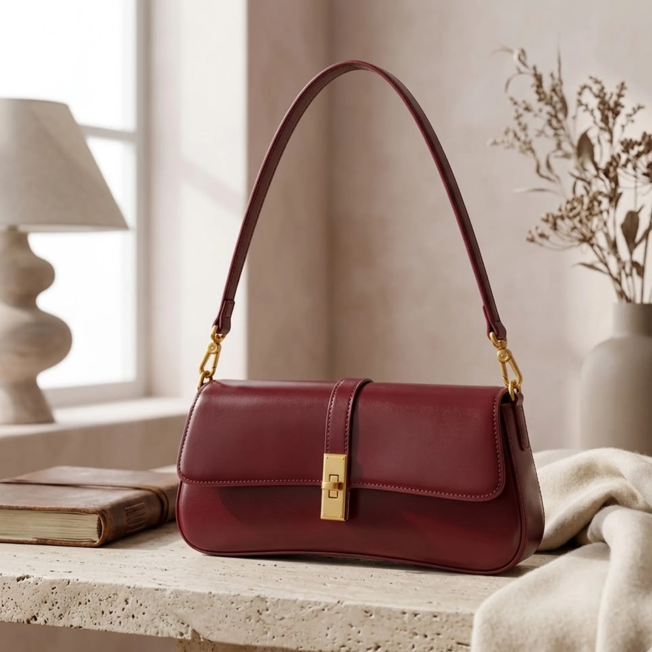 Kaelune Genuine Leather Vintage Crossbody Shoulder Bag - Image 4