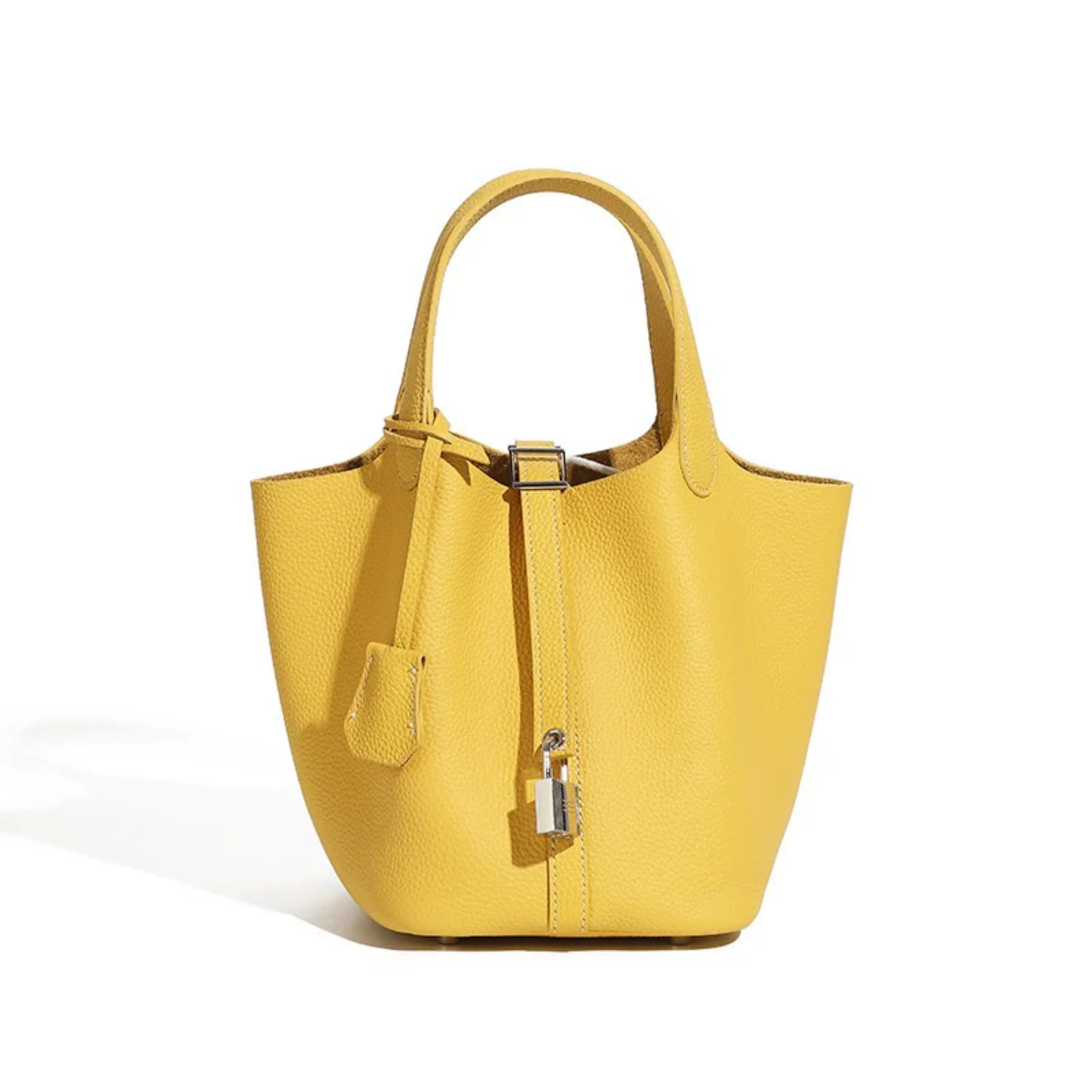 Lavelle Genuine Leather Buckle Basket Bag - Image 5