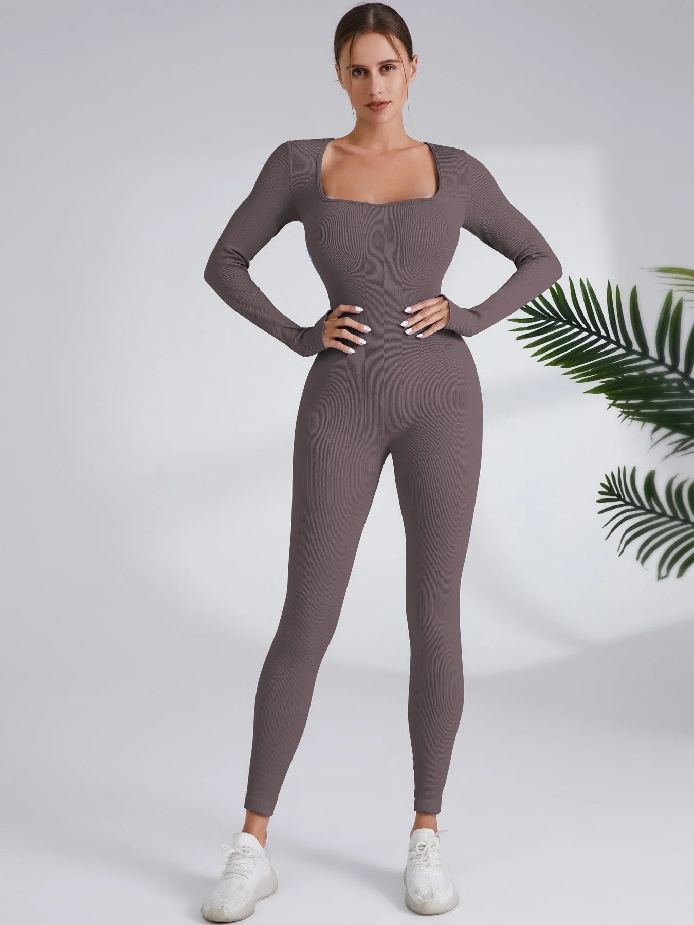 Long Sleeve Full Body Shaper Bodysuit - Image 14