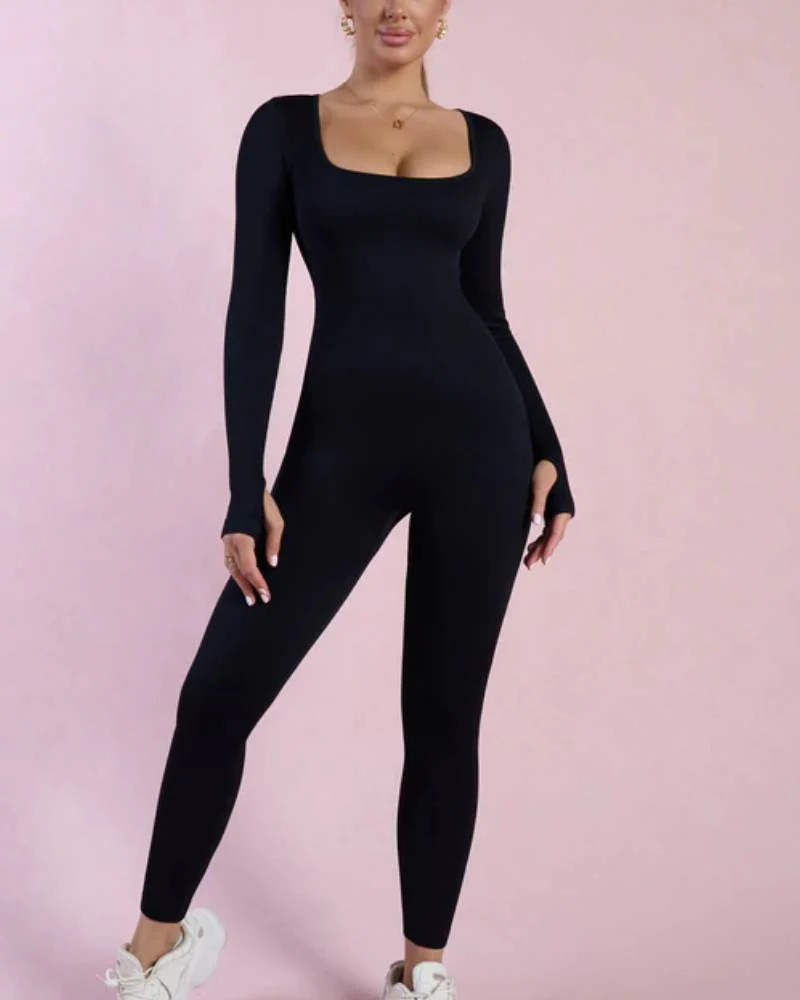 Long Sleeve Full Body Shaper Bodysuit - Image 2