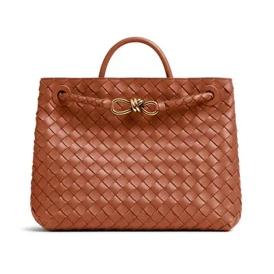 Woven Vegan Leather Tote - Image 3