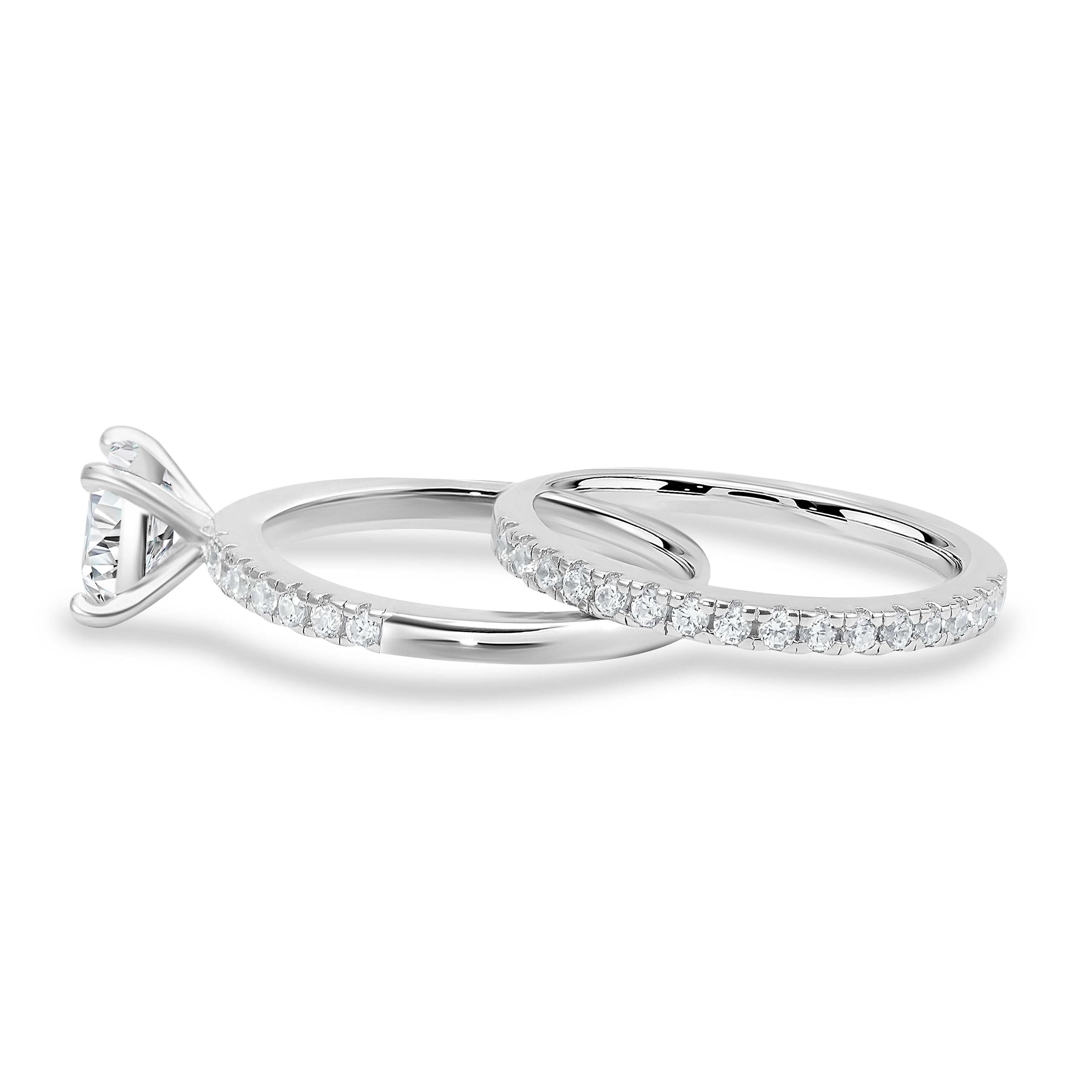 Luminous Promise Moissanite Engagement Ring Set - Image 10