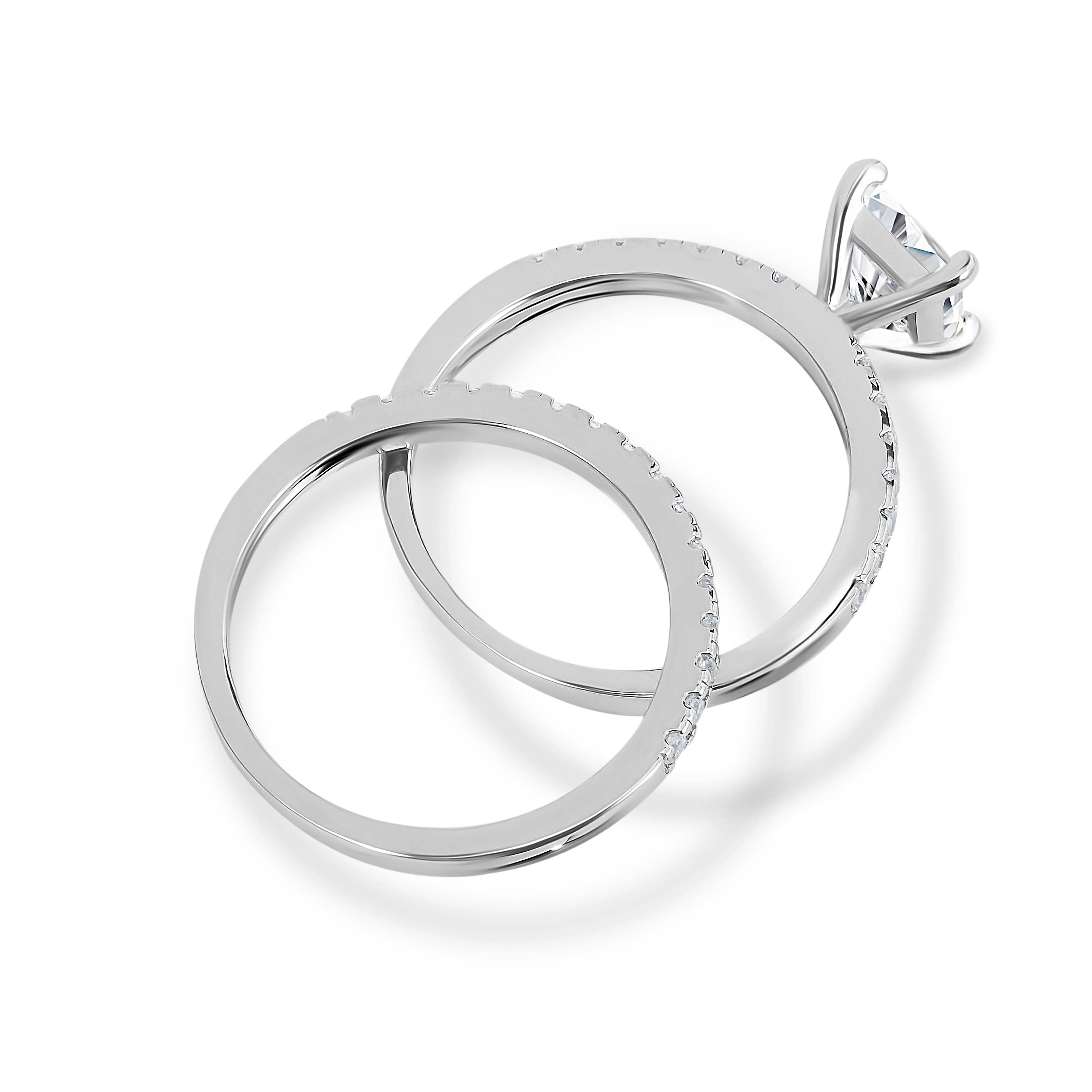 Luminous Promise Moissanite Engagement Ring Set - Image 8