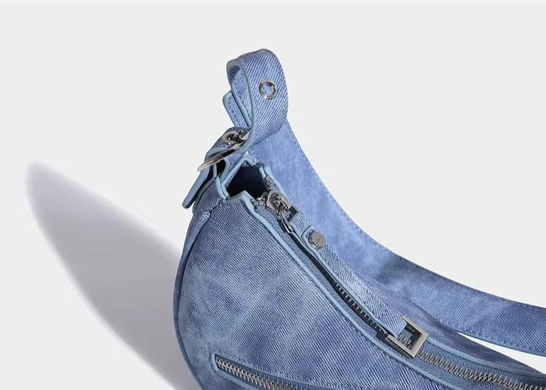 LunaEdge Buckle Crescent Hobo Bag - Image 10