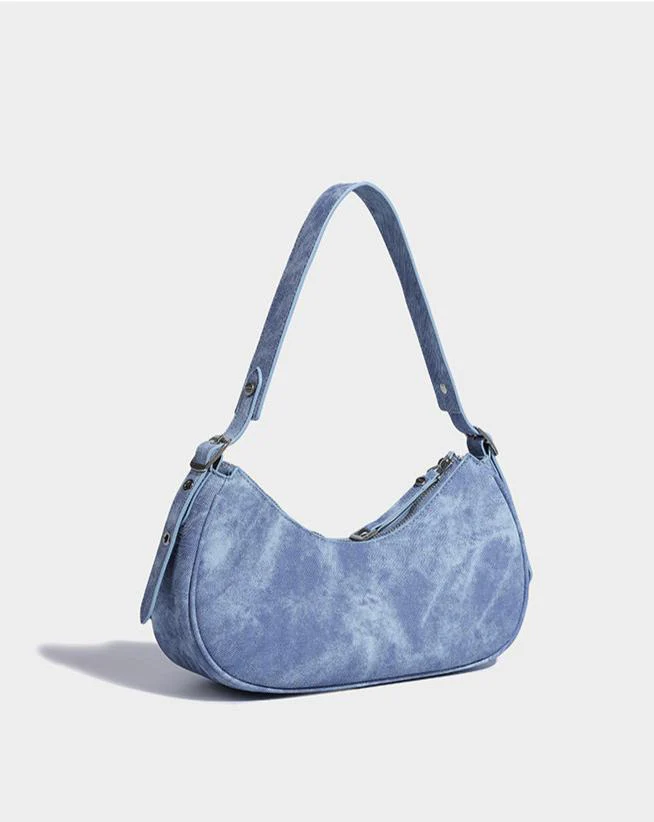 LunaEdge Buckle Crescent Hobo Bag - Image 11