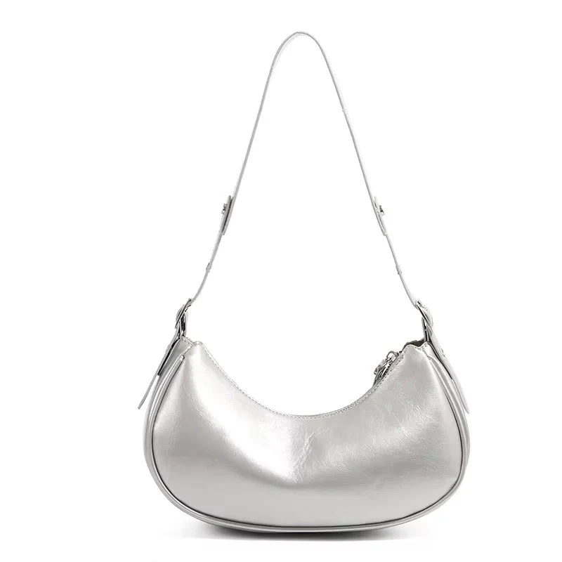 LunaEdge Buckle Crescent Hobo Bag - Image 16