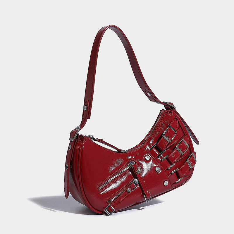 LunaEdge Buckle Crescent Hobo Bag - Image 2