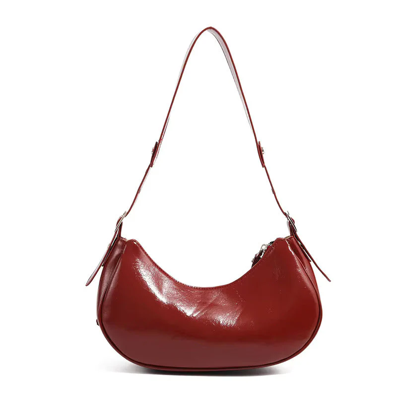 LunaEdge Buckle Crescent Hobo Bag - Image 21