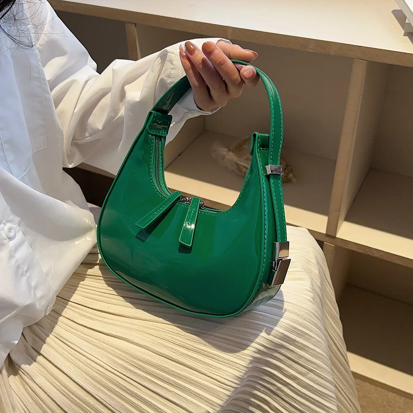 Lunara Crescent Crossbody - Image 11