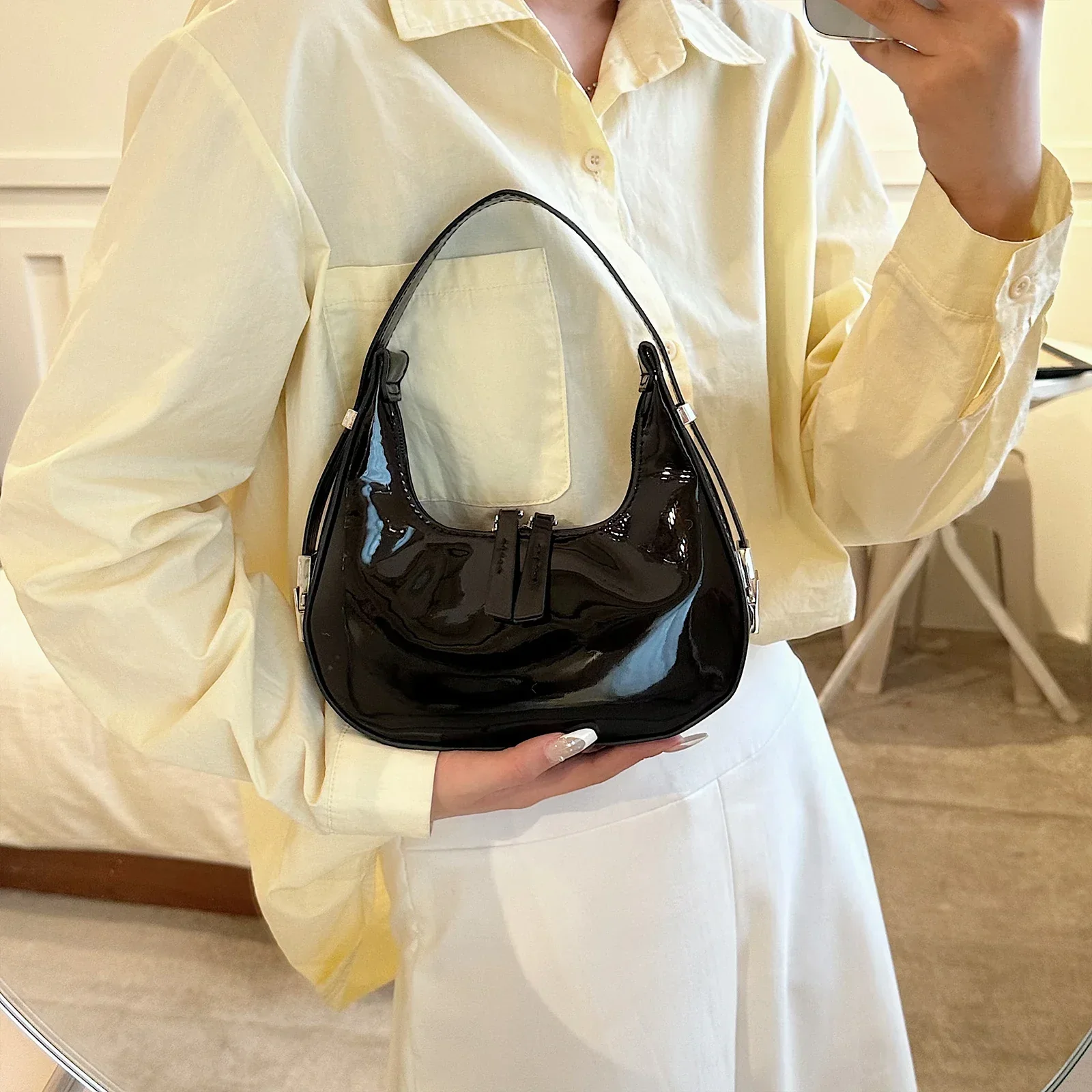 Lunara Crescent Crossbody - Image 13