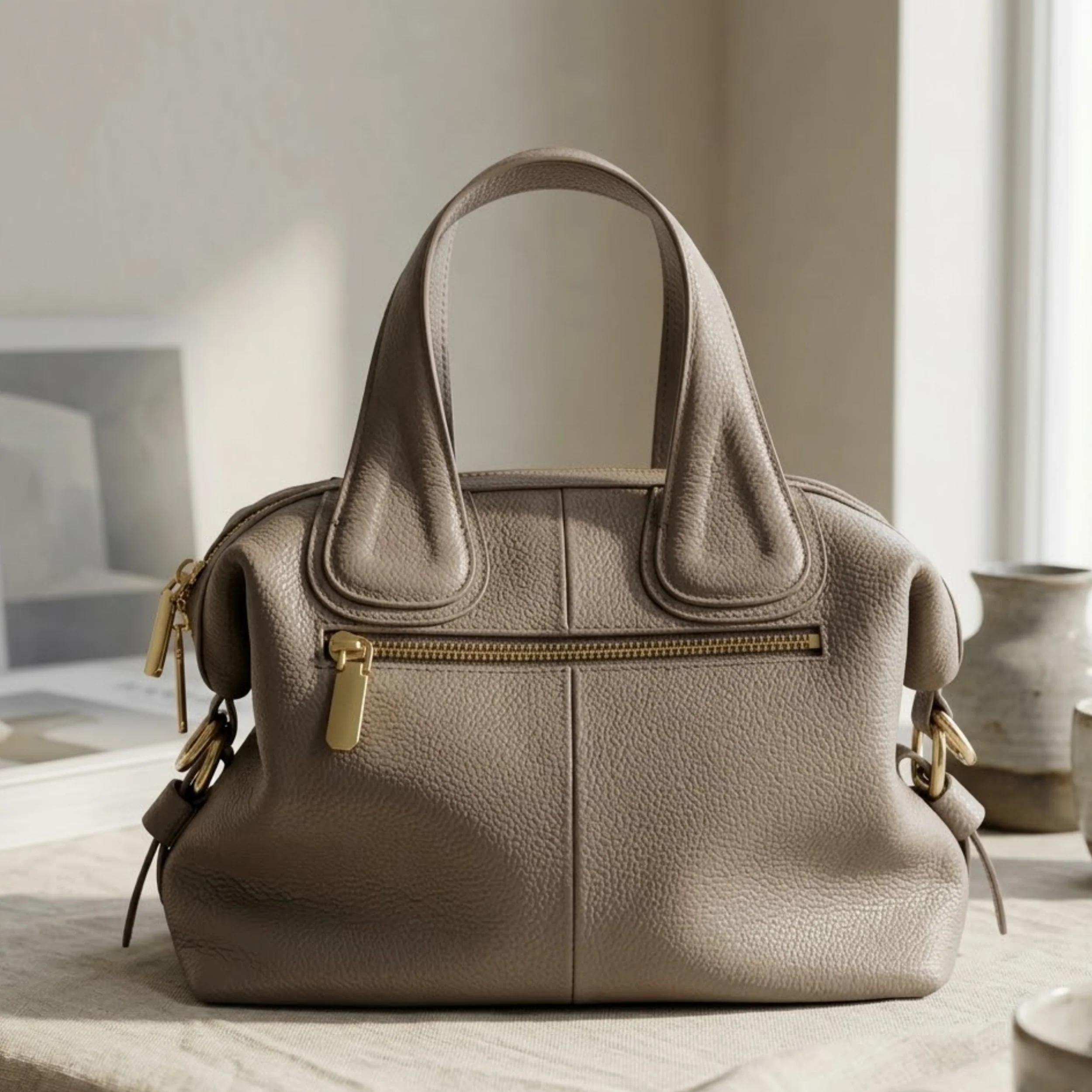 Lunévre Genuine Leather Shoulder Crossbody Bag - Image 4