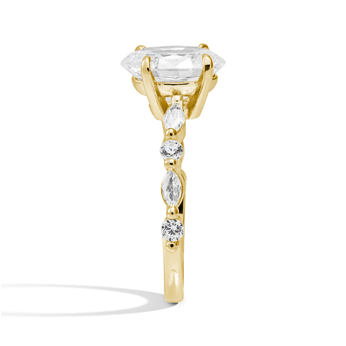 Lustre Evermore Moissanite Gold Ring - Image 3