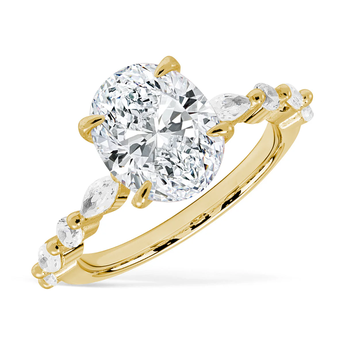 Lustre Evermore Moissanite Gold Ring - Image 5