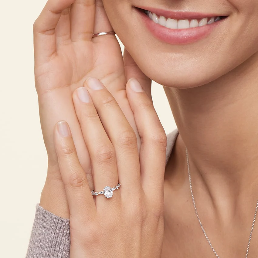 Lustre Evermore Moissanite Sterling Silver Ring - Image 7