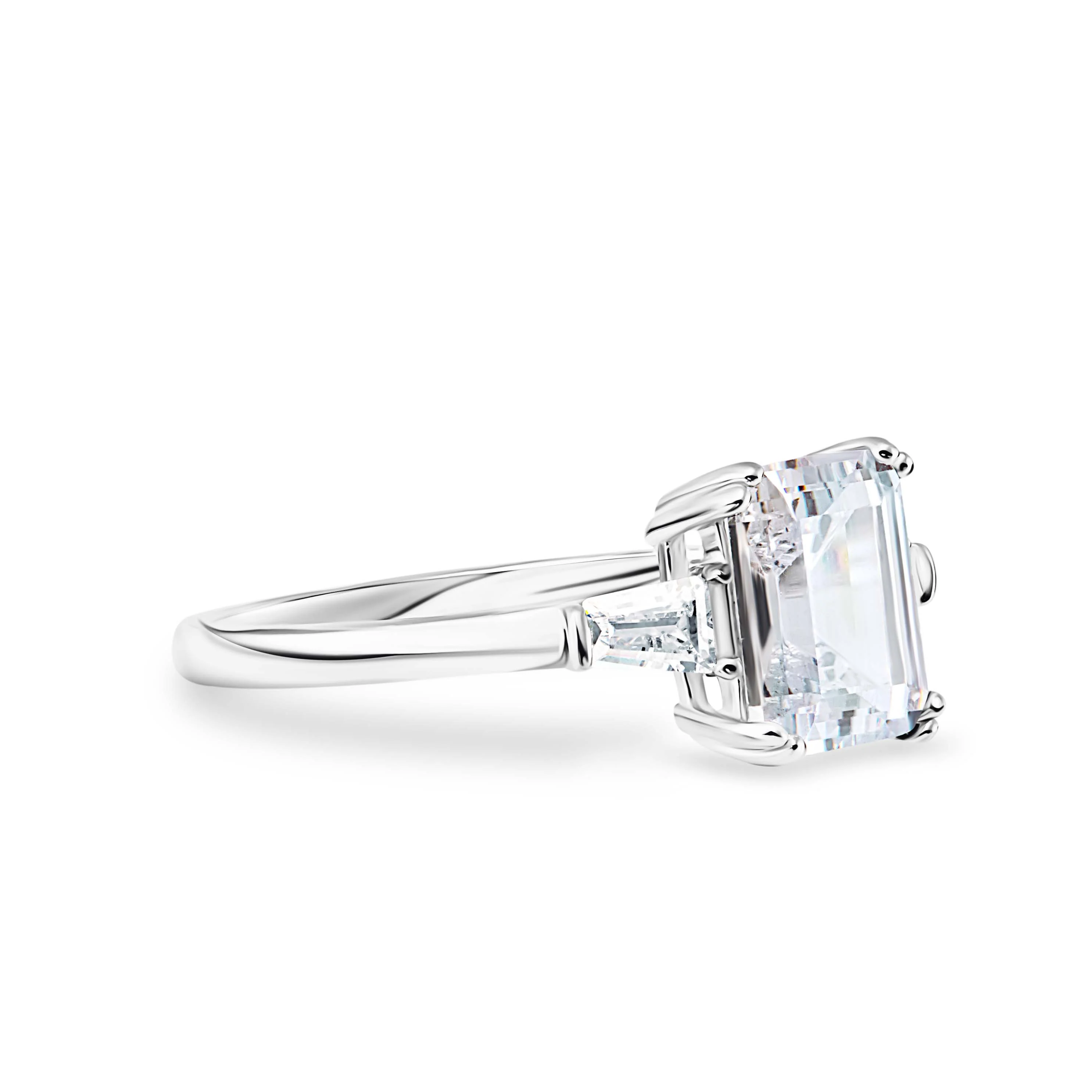 Lustrous Devotion Moissanite Solitaire Ring - Image 2